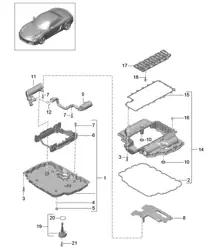 Cárter de aceite 981 Boxster / Boxster S 2012-16