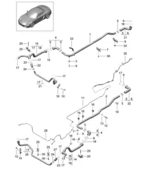 Water cooling 981 Boxster / Boxster S 2012-16