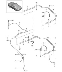 Sistema de vacío / Motor 981 Boxster / Boxster S 2012-16 Sistema de vacío / Motor 981 Boxster / Boxster S 2012-16