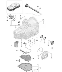 - PDK - Gearbox / Individual parts (Model: CG205,CG225) 981 Boxster / Boxster S 2012-16
