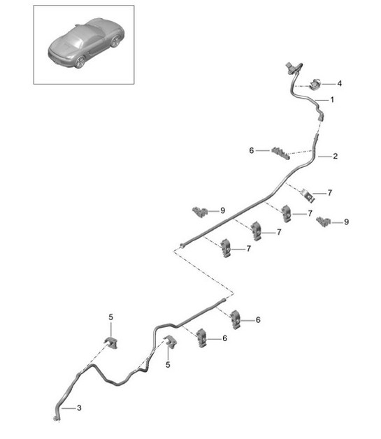 Diagram 604-015 Porsche 996 C4 3.6L 09/01-2005 Ruedas, Frenos