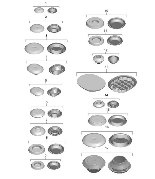 Diagram 801-002 Porsche Cayman 987C/981C (2005-2016) Body