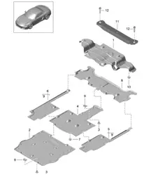 Finiture/sottoscocca 981 Boxster/Boxster S 2012-16