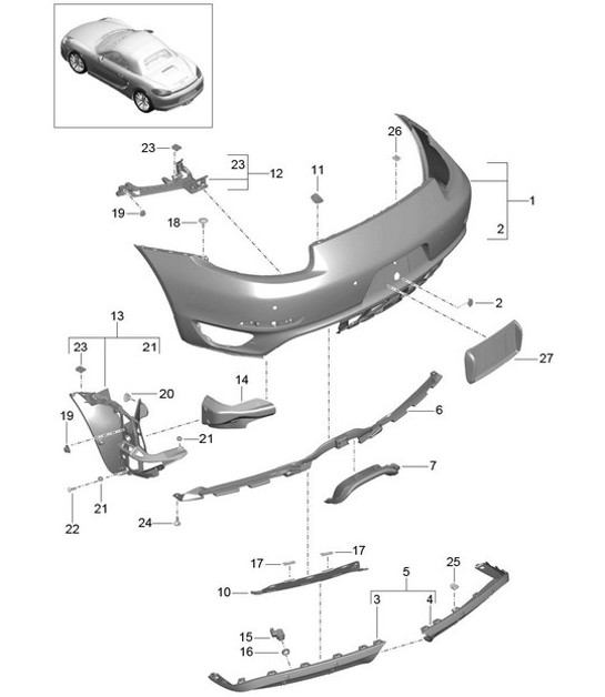 Diagram 802-012 Porsche 997 MKII GT3 2010>> Body