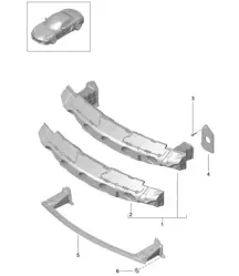 Bumper carrier - FRONT - 981 Boxster / Boxster S 2012-16
