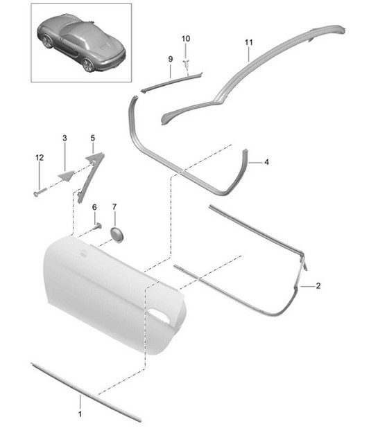 Diagram 804-010 Porsche Taycan Turbo GT mit Weissach-Paket Sportlimousine 