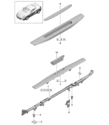 Verkleidung / Schweller – innen – 981 Boxster / Boxster S 2012–16