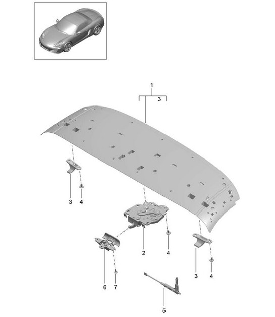 Diagram 811-005 Porsche 993 (911) (1994-1998) Body