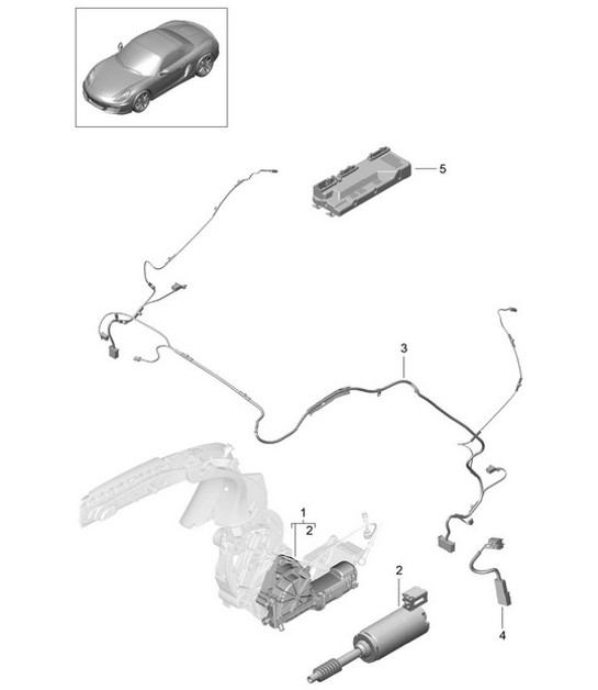 Diagram 811-020 Porsche Cayman S 3.4L 987C 2005-08 Body