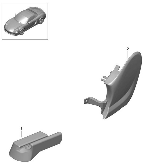 Diagram 817-015 Porsche Boxster 986/987/981 (1997-2016) Body