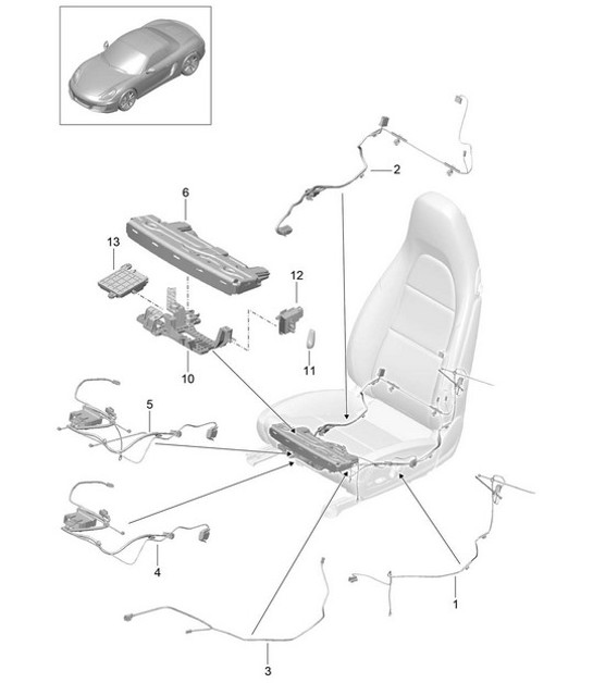 Diagram 817-025 Porsche Cayenne Turbo / Turbo S 4.8L 2007>> Body