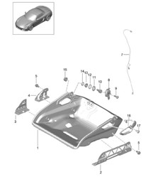 Bucket seat / Collapsible / Seat frame / Accessories 981 Boxster / Boxster S 2012-16 Bucket seat / Collapsible / Seat frame / Accessories 981 Boxster / Boxster S 2012-16