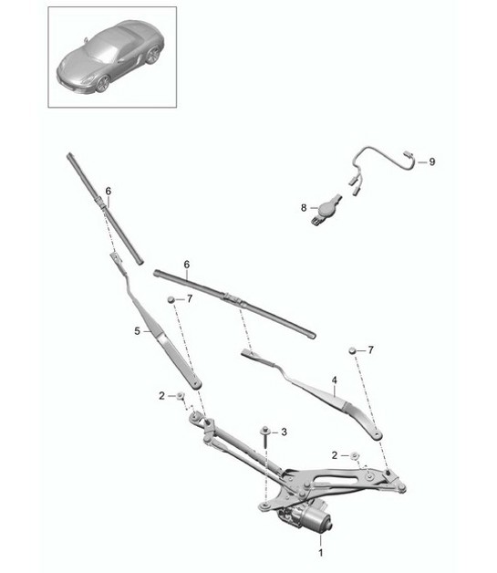 Diagram 904-000 Porsche 992 Targa 4 3.0L 
