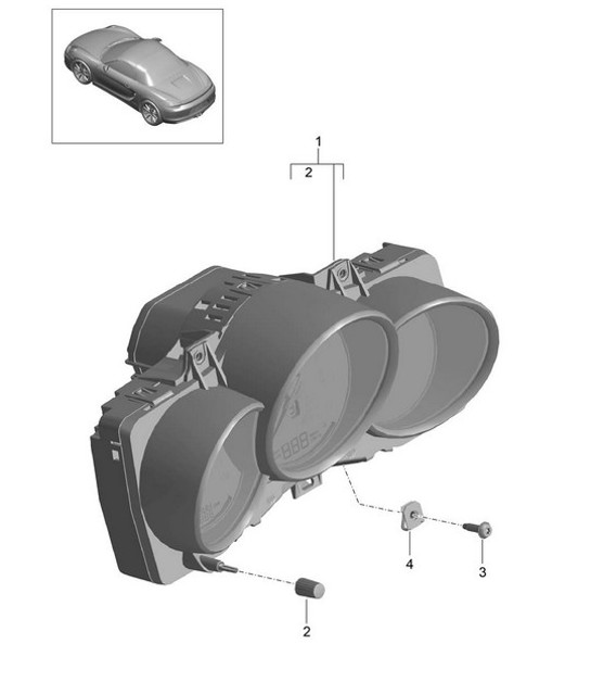 Diagram 906-001 Porsche Cayenne S/GTS 4.8L 2007>> Materiale elettrico
