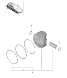 Kolben 981C Cayman / Cayman S 2014-16