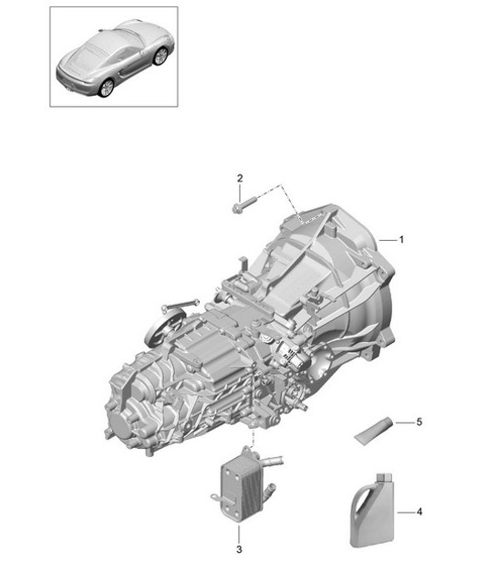 Diagram 302-000 Porsche 993 (911) (1994-1998) Transmission