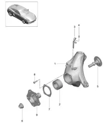 Radträger / Radnabe 981C Cayman / Cayman S 2014-16