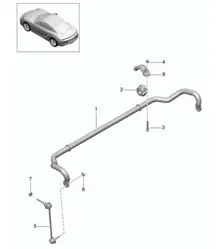 Anti-roll bar 981C Cayman / Cayman S 2014-16