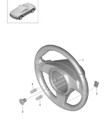 Steering wheels / PDK transmission (PR:250) 981C Cayman / Cayman S 2014-16