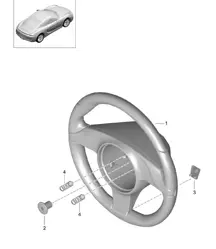 Steering wheels / 6-Speed Manual (PR:480) 981C Cayman / Cayman S 2014-16