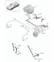 Tubi freno/Avantreno 981C Cayman/Cayman S 2014-16