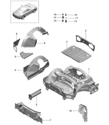 Parte posteriore 981C Cayman / Cayman S 2014-16