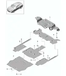 Finiture/sottoscocca 981C Cayman/Cayman S 2014-16