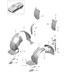 衬片/轮罩 981C Cayman / Cayman S 2014-16