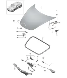盖 - 前 - 981C Cayman / Cayman S 2014-16