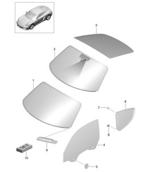 Windscreer / 侧窗 / 后窗 981C Cayman / Cayman S 2014-16
