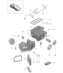 空调及个别零件 981C Cayman / Cayman S 2014-16