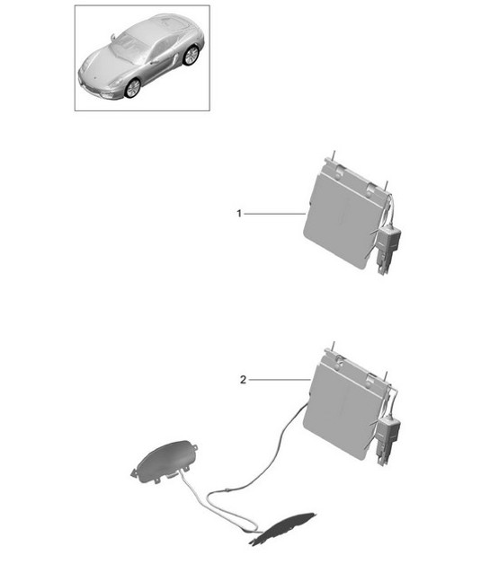 Lumbar support / Accessories 981C Cayman / Cayman S 2014-16