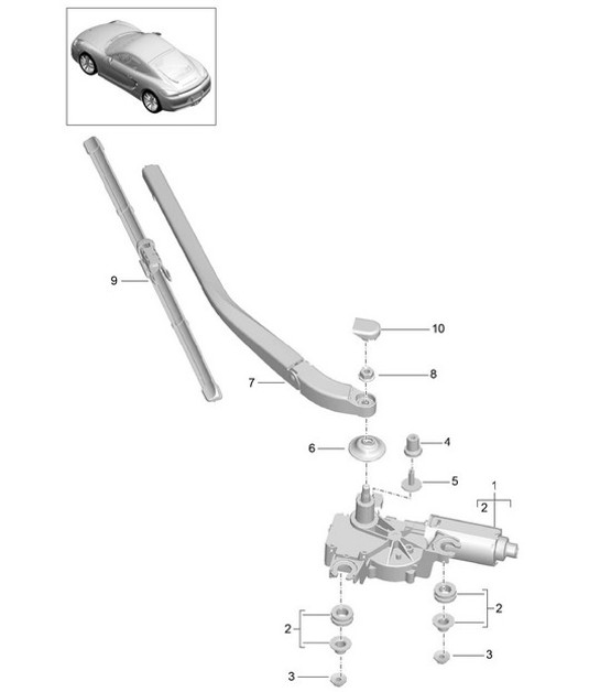 Diagram 904-005 Porsche Cayenne 92A (958) 2010-2017 Electrical equipment