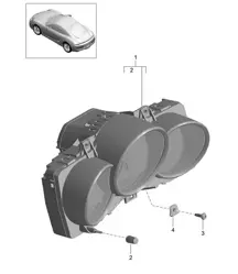 Instruments / Dial / Coloured 981C Cayman / Cayman S 2014-16