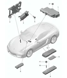 放大器/电话 981C Cayman / Cayman S 2014-16