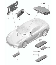 Versterkers / Telefoon 981C Cayman / Cayman S 2014-16 Versterkers / Telefoon 981C Cayman / Cayman S 2014-16