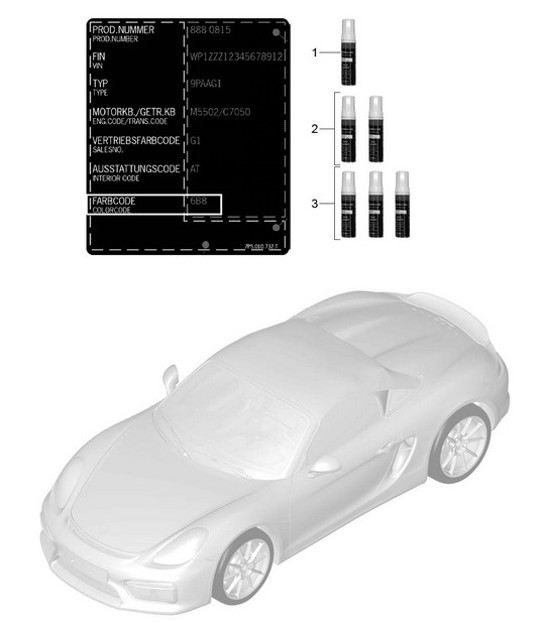 Diagram 004-000 Porsche Macan (95B) MK1 (2014-2018) Accessories & others 