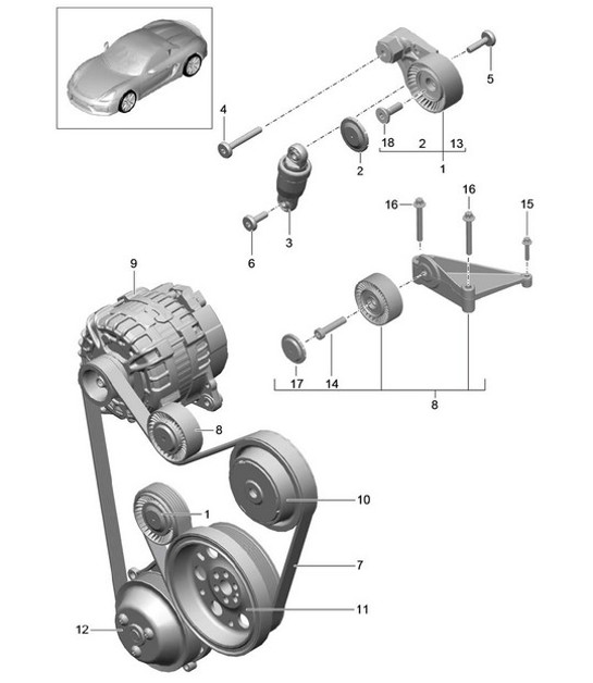 Diagram 101-010 Porsche Taycan (9J1) MK1 2020-2024 