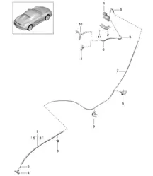 Uitlaatsysteem / Bediening - PR:XLF, Sportuitlaatsysteem - 981.SP Boxster Spyder 2016