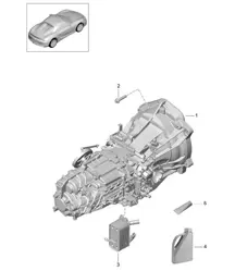 Cambio manuale<BR> Trasmissione sostitutiva (modello: G8120) 981.SP Boxster Spyder 2016