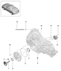 Boîte de vitesses manuelle / Pièces détachées (Modèle: G8120) 981.SP Boxster Spyder 2016