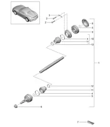 Antriebswelle 981.SP Boxster Spyder 2016