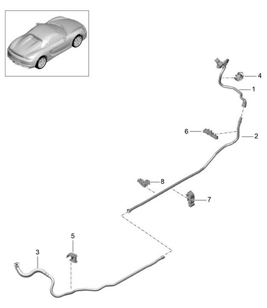 Diagram 604-015 Porsche Cayman 987C/981C (2005-2016) Ruedas, Frenos
