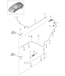 Kupplungsbetätigung / Kupplungsgeberzylinder / Kupplungsnehmerzylinder / Leitungen 981.SP Boxster Spyder 2016 Kupplungsbetätigung / Kupplungsgeberzylinder / Kupplungsnehmerzylinder / Leitungen 981.SP Boxster Spyder 2016