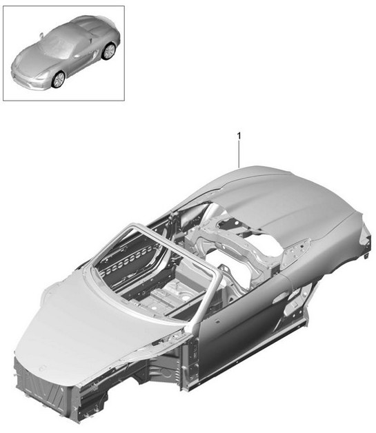 Diagram 801-000 Porsche Cayenne 9PA (955) 2003-2006 Body