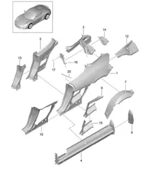 Parte laterale 981.SP Boxster Spyder 2016