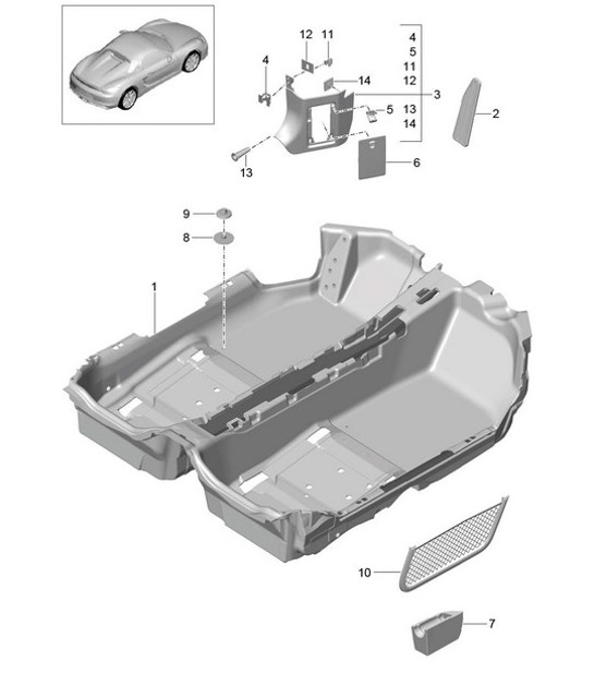 Diagram 807-010 Porsche Cayenne Turbo S 4.5L 2006>> Carrozzeria