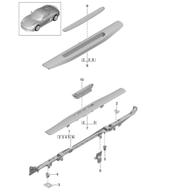 Diagram 807-015 Porsche Cayenne 3.6L 2007>> Body