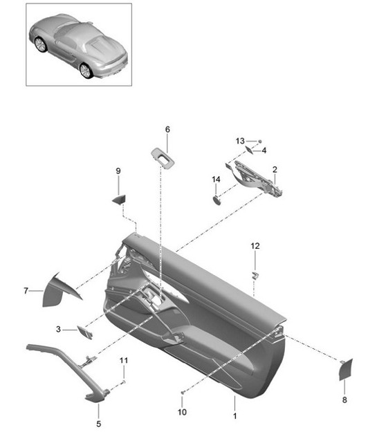 Diagram 808-000 Porsche 918 Spyder 2014-2015 