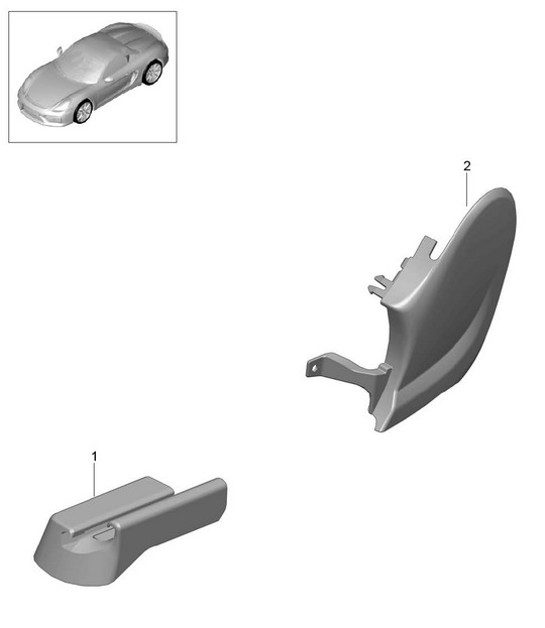 Diagram 817-015 Porsche Cayman GTS 718 4.0L Manual (400 Bhp) Body
